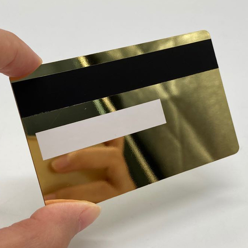 Twin Hologram Low MOQ Visa ATM Credit Metal Bank Card Gold with Chip