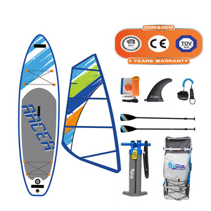 WINNOVATE389 Drop Shipping Stand up paddle board inflatable windsurf inflatable windsurfing board with sail