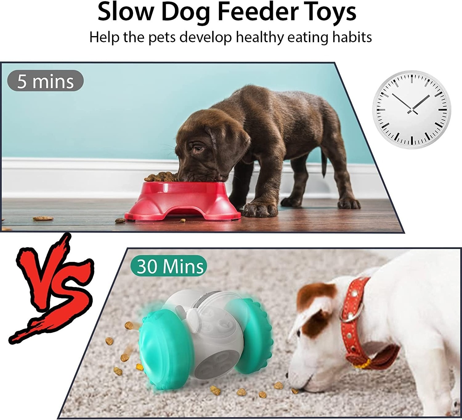 Smart Food Dispenser Interactive IQ Training Toy for Dogs  Cat Food Puzzle Feeder Fun Toys  for Dog and Cat Pet Slow Feeder Toys