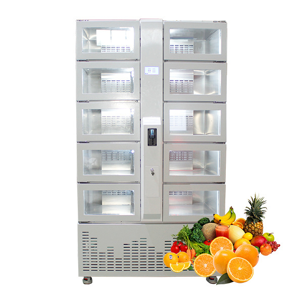 Winnsen Flower Vending Machine Cooling Food And Beverage Glass Bottle Champagne Milk Vending Machines