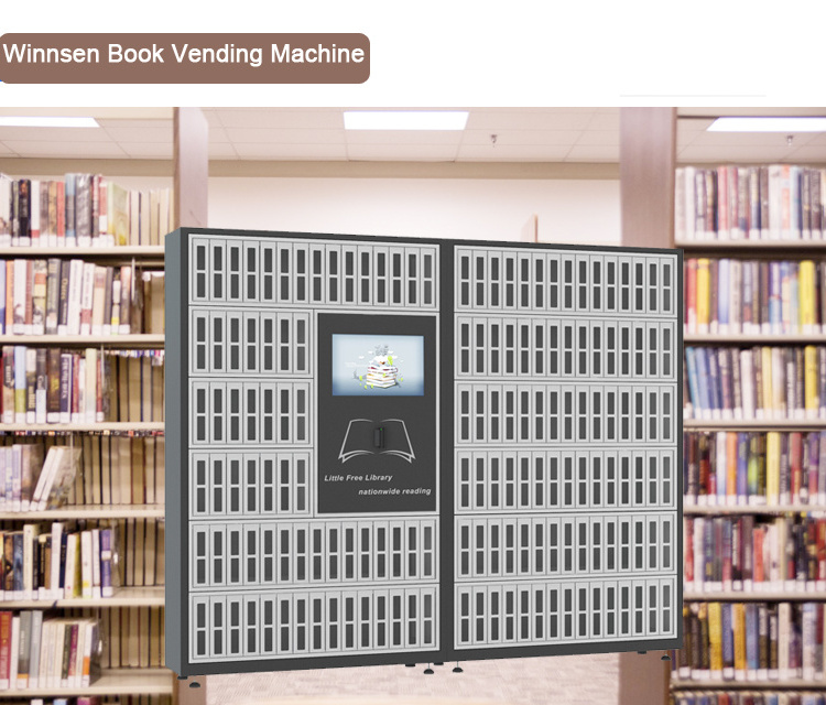 Frame Stationary Items A4 Paper Newspaper Book Vending Machine With Touch Screen