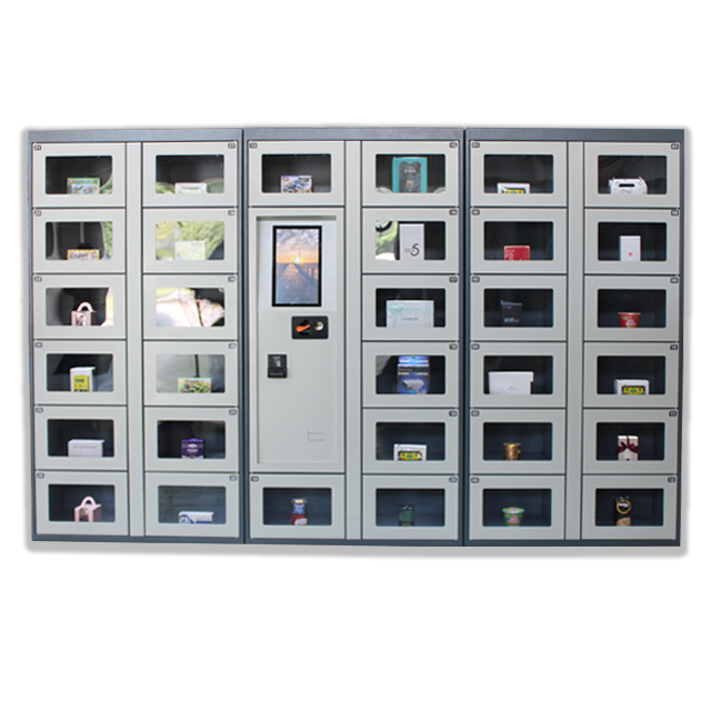 Egg vending machine locker in the fridge cooling system Smart Vending Micron Can Be Customized