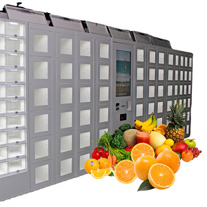 Egg vending machine locker in the fridge cooling system Smart Vending Micron Can Be Customized