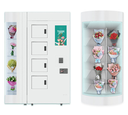 Winnsen transparent shelf flower vending machine cooling locker digital vending machine smart vending