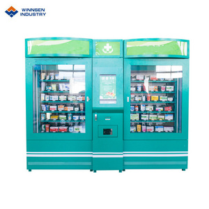 Double Cabinet Medical Pharmacy Vending Machine with Cooling System