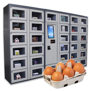 24 hour refrigerant locker vending machine for fresh fruit salad flower vegetable egg locker vending machine