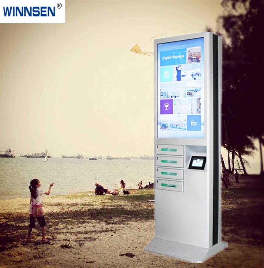 Mobile phone smartphone fast charging vending machine cell phone charging kiosk station locker