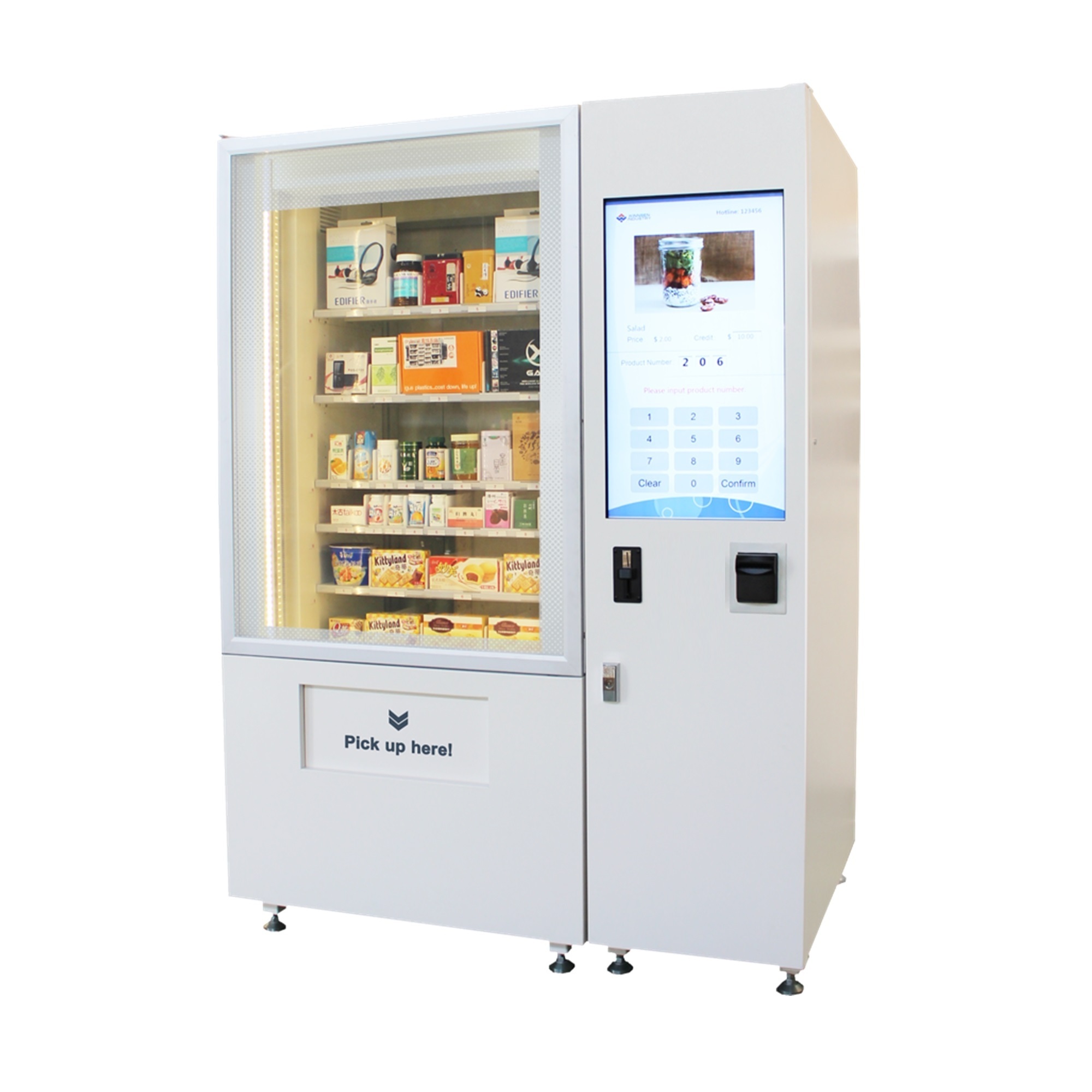 Pens bags stationery products vending machine for college