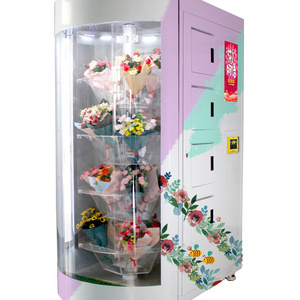 High tech cooling locker egg vending machine for sale fresh food flower