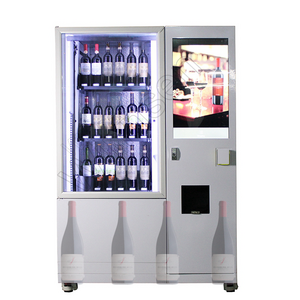 Smart age verification lift system refrigerator vending machine Beer Red Wine Vending machine with elevator for alcohol