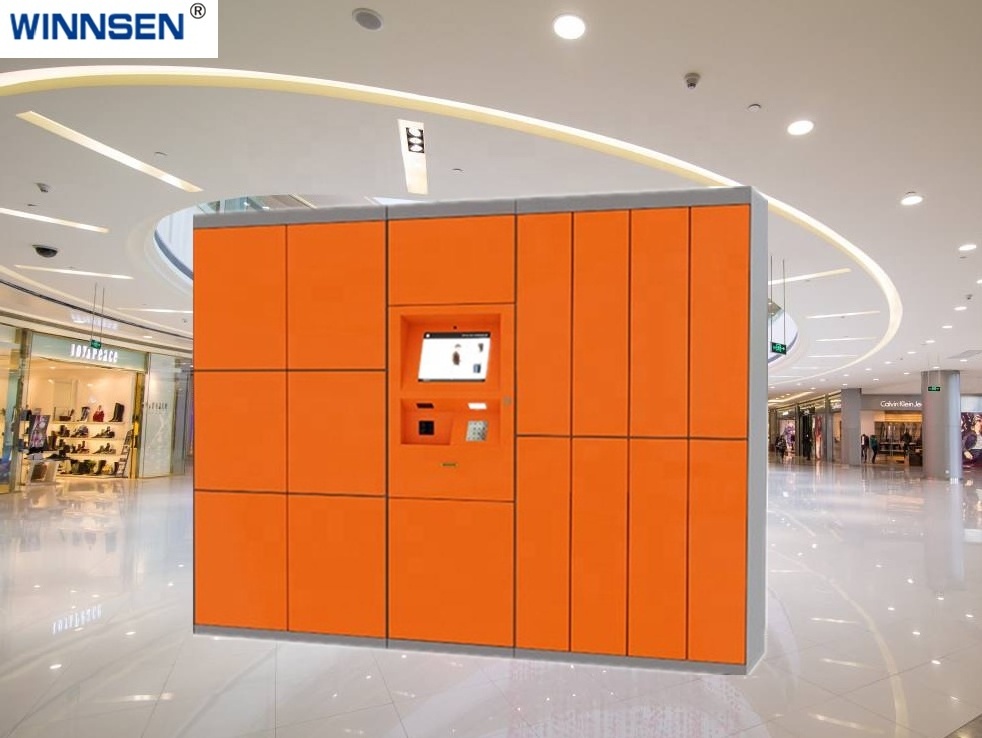 Modern Grey Color Smart Key Storage Cabinet Locker Rental Electronic Locker with RFID Reader