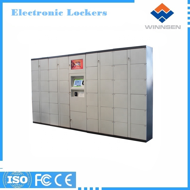 Modern Grey Color Smart Key Storage Cabinet Locker Rental Electronic Locker with RFID Reader