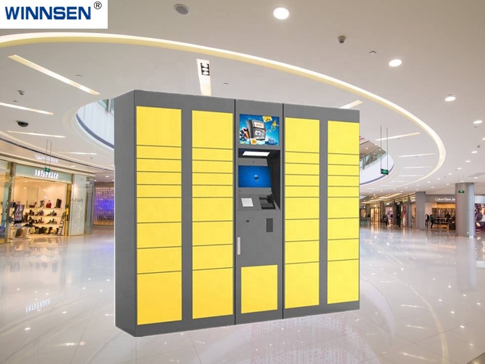 Modern Grey Color Smart Key Storage Cabinet Locker Rental Electronic Locker with RFID Reader