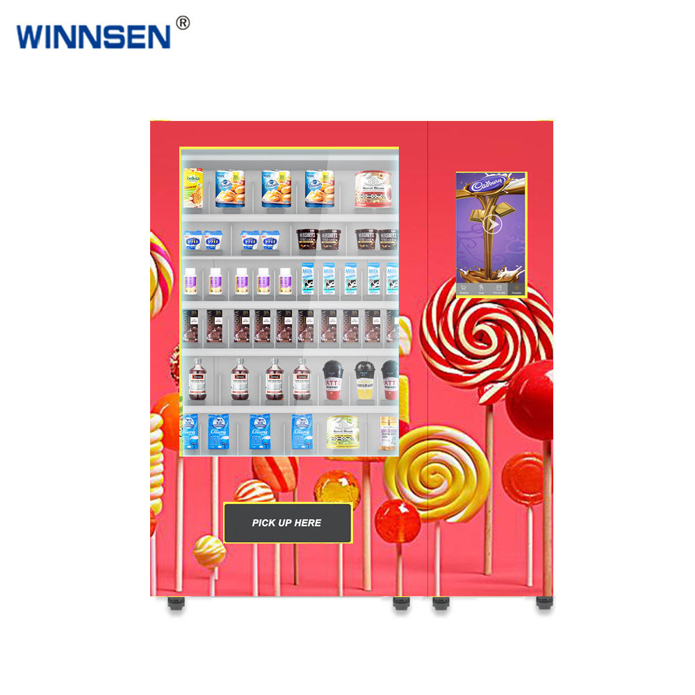 Package peanut vending machine large size snack selling machine