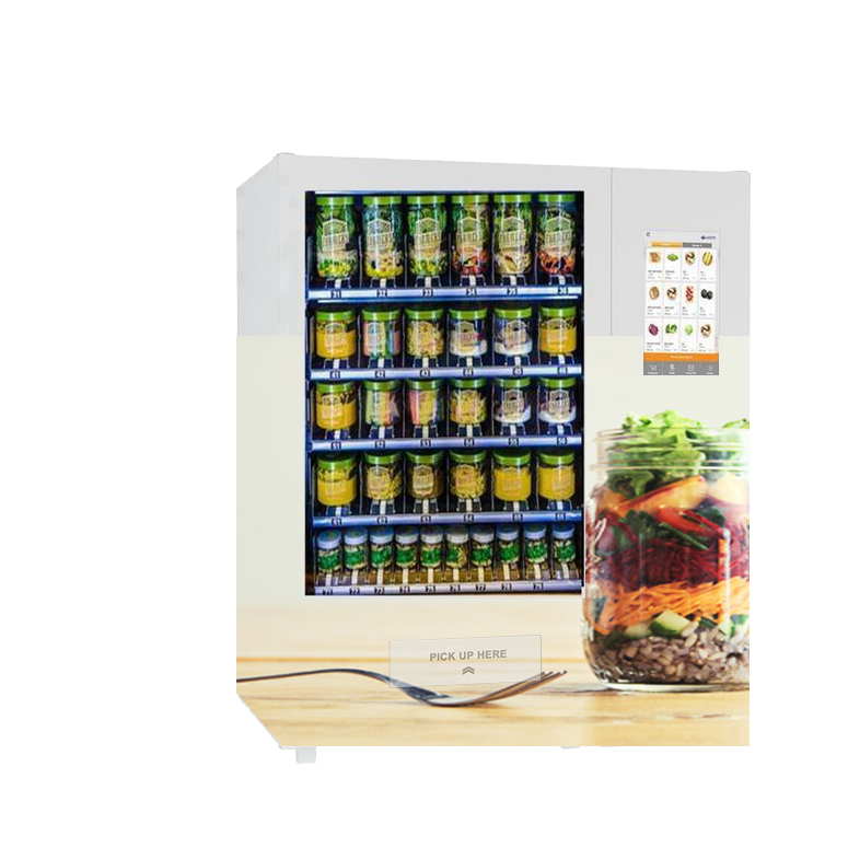 Smart  automatic refrigerator vegetable salad sandwich cupcake sushi vending machine with remote management