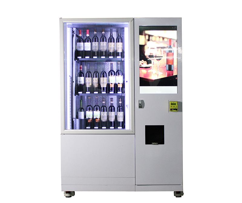 Winnsen Custom Design Advertising LCD Screen Milk Smoothie Wine Vending Machines Machine