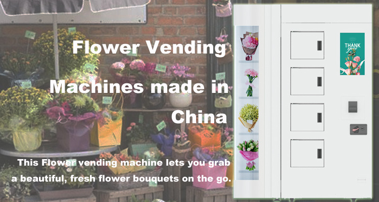 Winnsen transparent shelf flower vending machine cooling locker digital vending machine smart vending