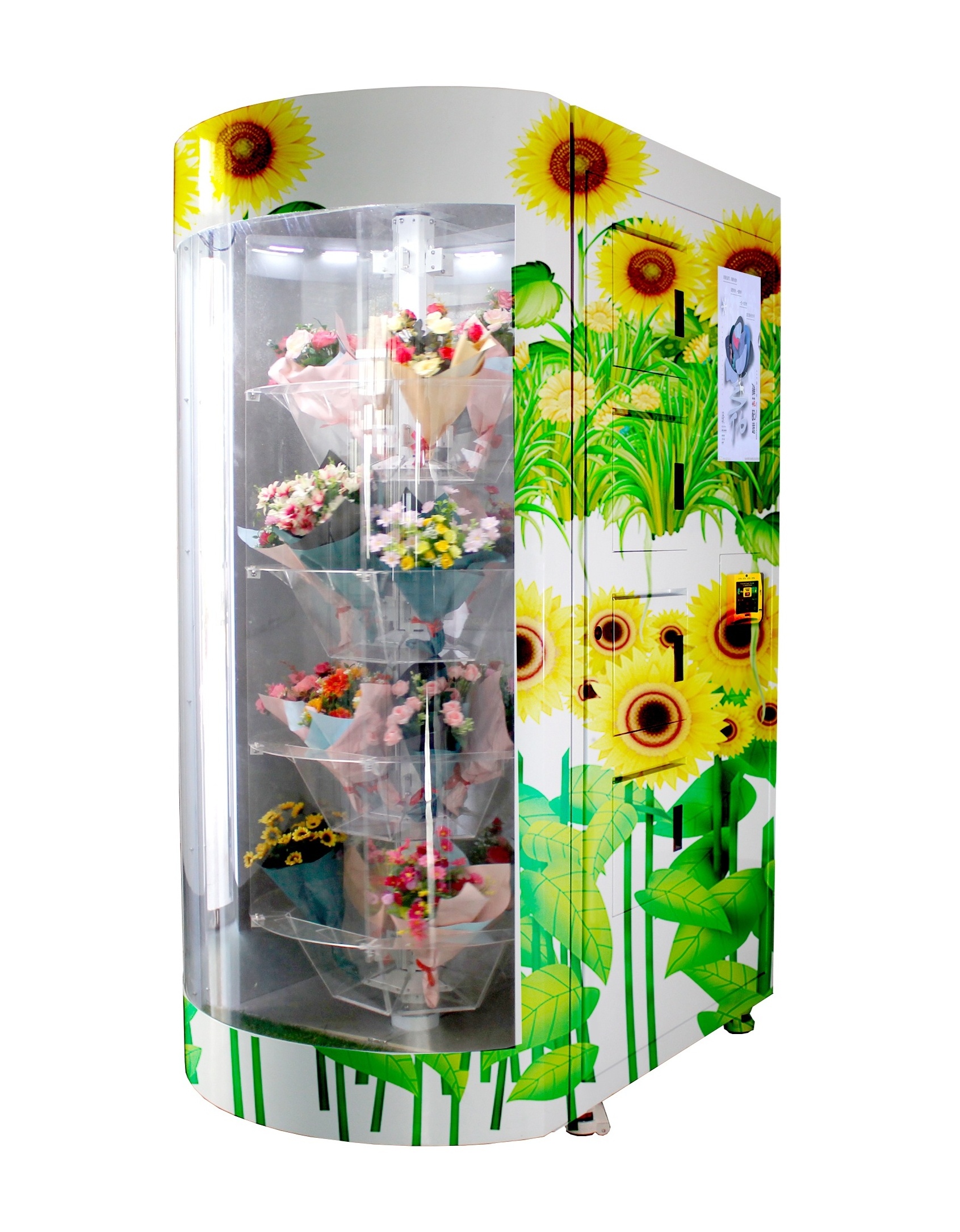 High tech cooling locker egg vending machine for sale fresh food flower