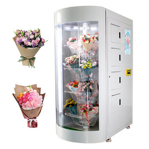 Winnsen transparent shelf flower vending machine cooling locker digital vending machine smart vending