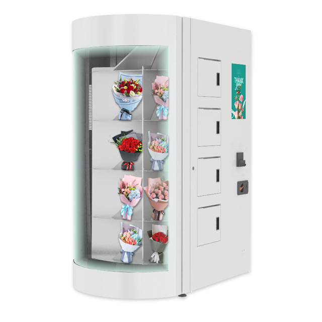 Winnsen transparent shelf flower vending machine cooling locker digital vending machine smart vending