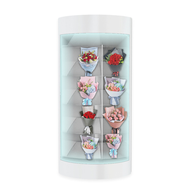 Winnsen transparent shelf flower vending machine cooling locker digital vending machine smart vending