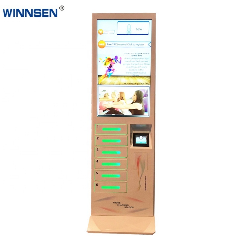 Mobile phone smartphone fast charging vending machine cell phone charging kiosk station locker