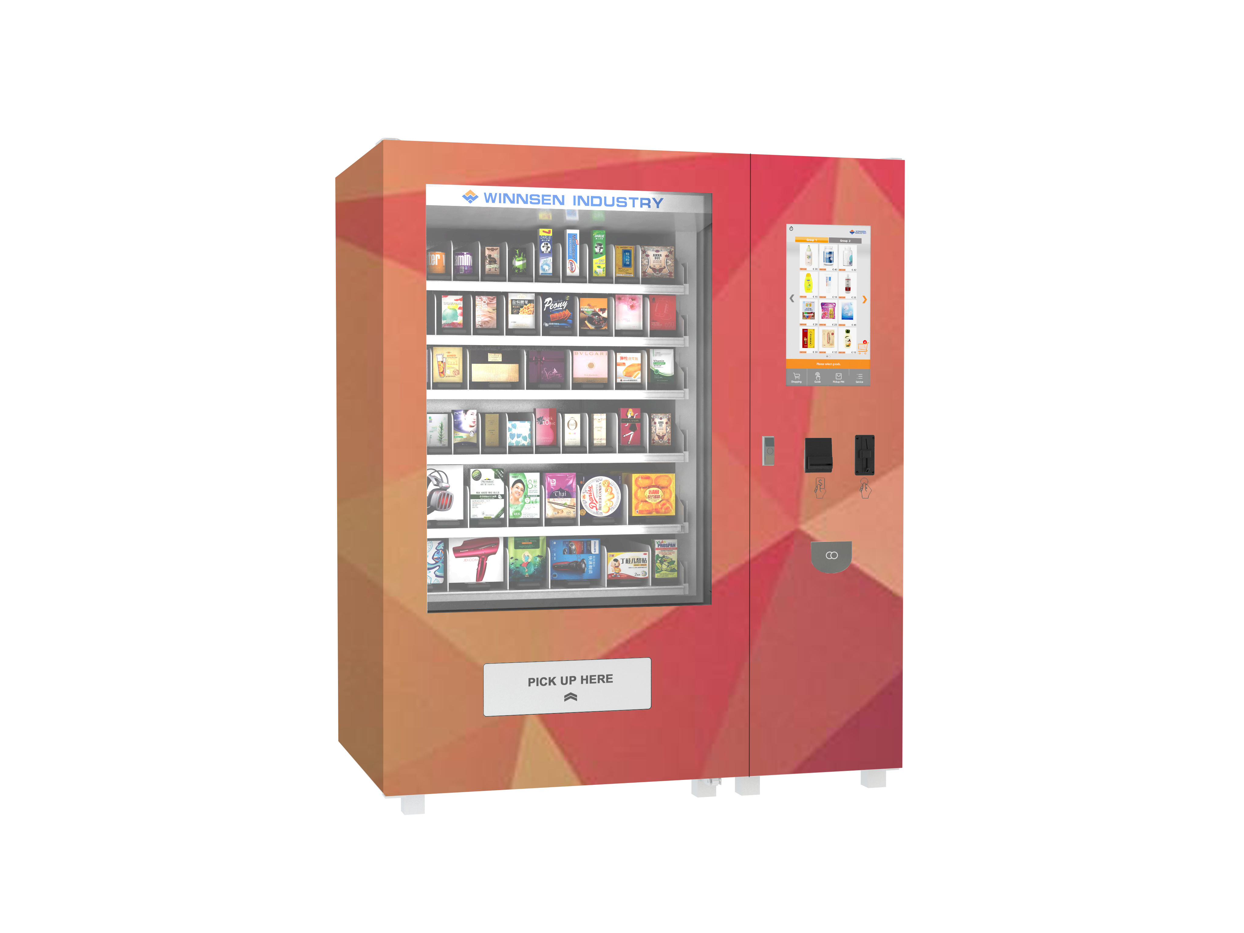 Security camera remote control vending machine pharmacy vending machine with camera  no touch avoid direct touch