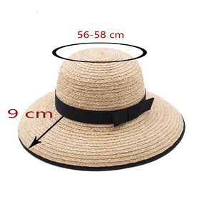 Wholesale Summer Outdoor Straw Hats Ladies Large Brim Lampshade Hats Fashion Raffia  Wedding Church Hats