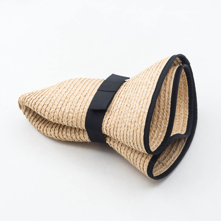 Wholesale Summer Outdoor Straw Hats Ladies Large Brim Lampshade Hats Fashion Raffia  Wedding Church Hats