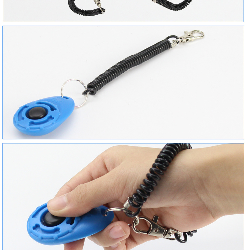 2021 New Hotsellable Dog Training Clicker with Wristband Convenient practical Dog Training Clicker