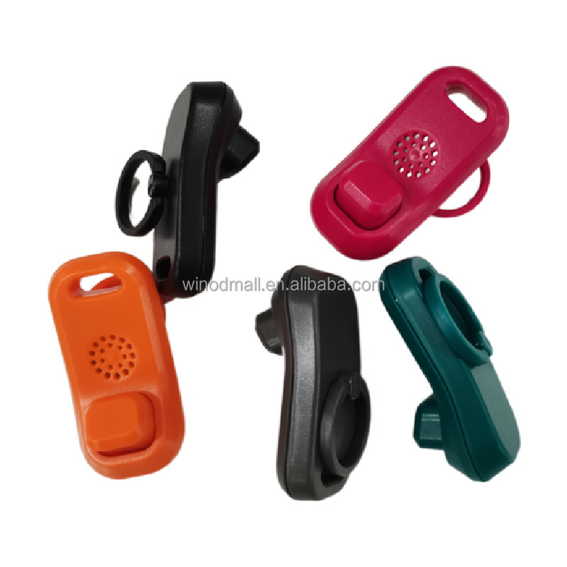 2021 Hot Sale Pink New Command Clicker with finger Ring & Writs Strap High Quality Dog Training Clicker