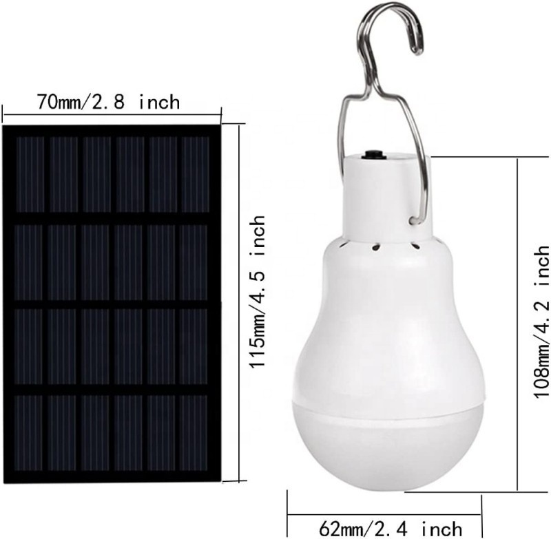 Hot cheap small rechargeable camping battery light charging home saving led bulb energy panel solar lamp outdoor