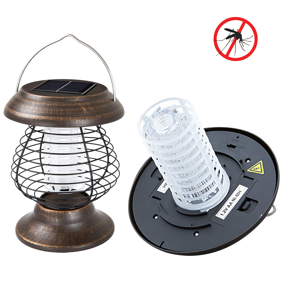 Solar Mosquito Killer Lamp Indoor  Outdoor mosquito killer Fly Bug Zapper Light for Garden Decoration Camping Fishing