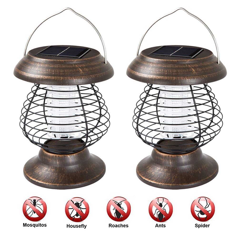 Solar Mosquito Killer Lamp Indoor  Outdoor mosquito killer Fly Bug Zapper Light for Garden Decoration Camping Fishing