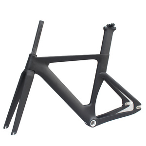 Aero Track bike carbon fixed gear bike frame UD matt BSA fixed gear carbon bicycle frame size 49/51/54cm fixed Rracing bike