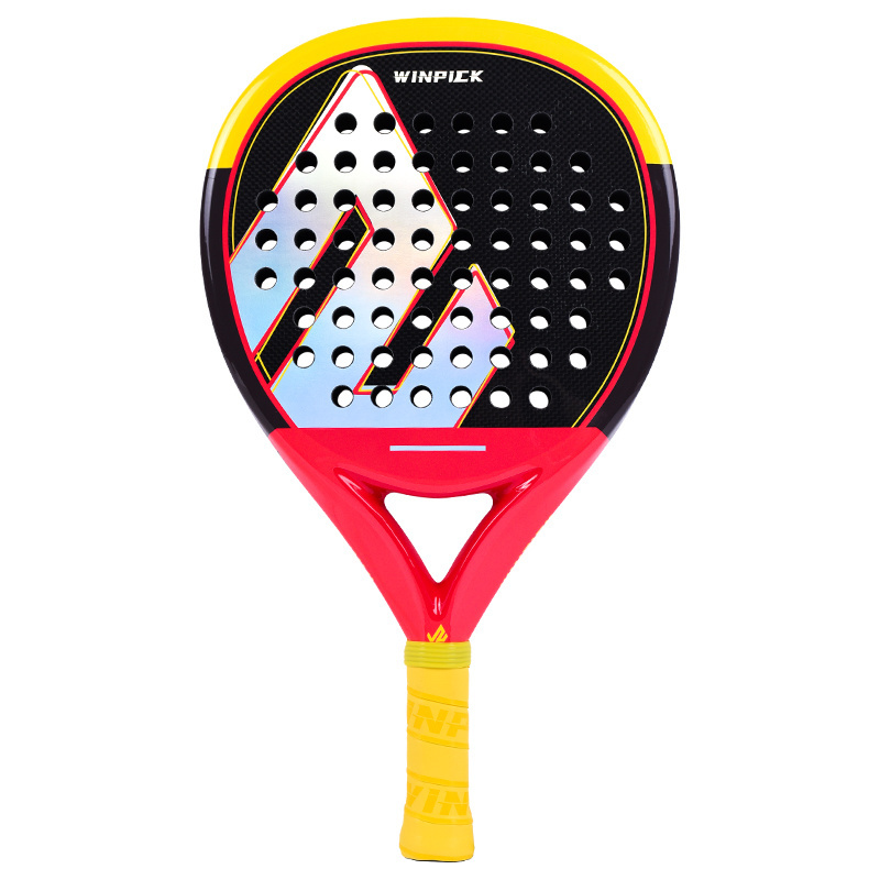 Custom High-end Professional Padel Rackets 3K 12K 18K Carbon Fiber Padel Racquet for Training and Tennis Player