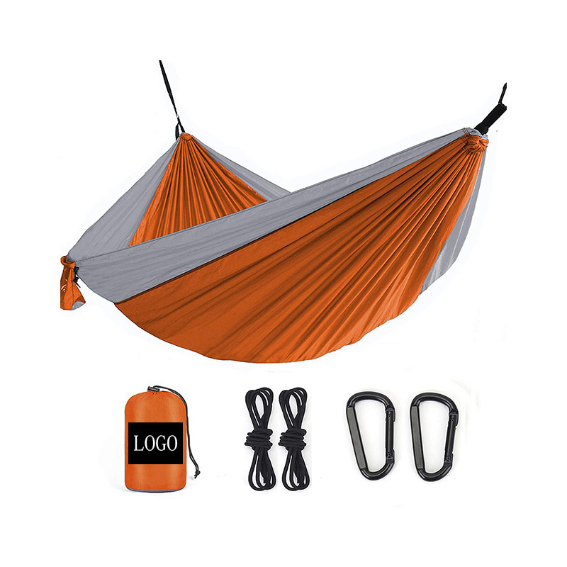 WINPOLAR High Quality Nylon Portable 2 Person Outdoor Parachute Camping Nylon Hammock with Tree Strap