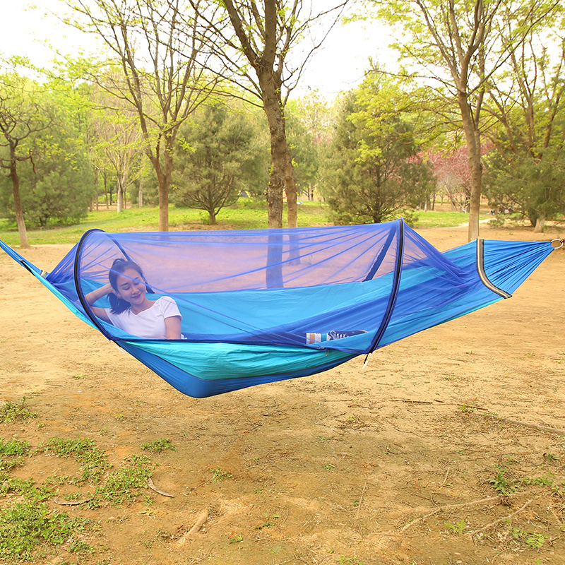 winpolar Anti rollover camping hammock With mosquito net Hammock Outdoors Mosquito Net Hammock