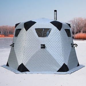 OME Winter insulated big sauna Tent Outdoor Camping equipment  Portable 4 Person Pop up Ice Fishing Tents