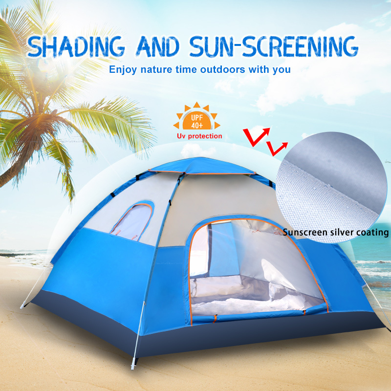 factory outlet new pattern custom oem family Windproof easy one touch pop up travel tent Camping outdoor Tent