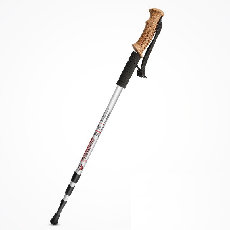 2021 Aluminium collapsible alpenstock mountaineering cane trekking poles carbon foldable hiking nordic walking sticks