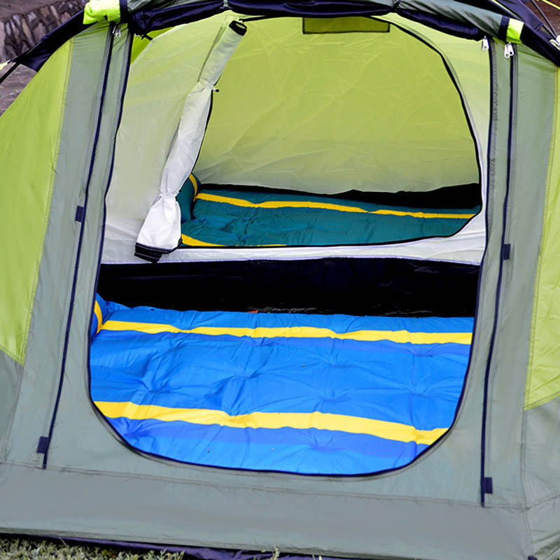 glamping 5-8 People Camping Outdoor Rainproof Oxford Polyester Fabric 2 Bedrooms 1 Living Room Tunnel winter Tent