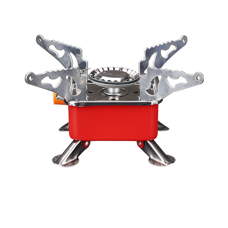 Portable Mini Picnic Stove Windproof Tourist Camping Electric Gas Stove with Manual Application for Butane and Propane Fuel