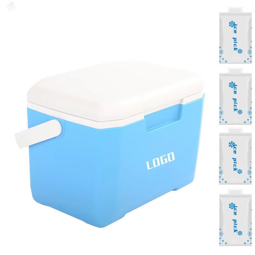 custom vintage plastic mini hard picnic portable fish ice chest Insulated cooler box 5L camping accessories