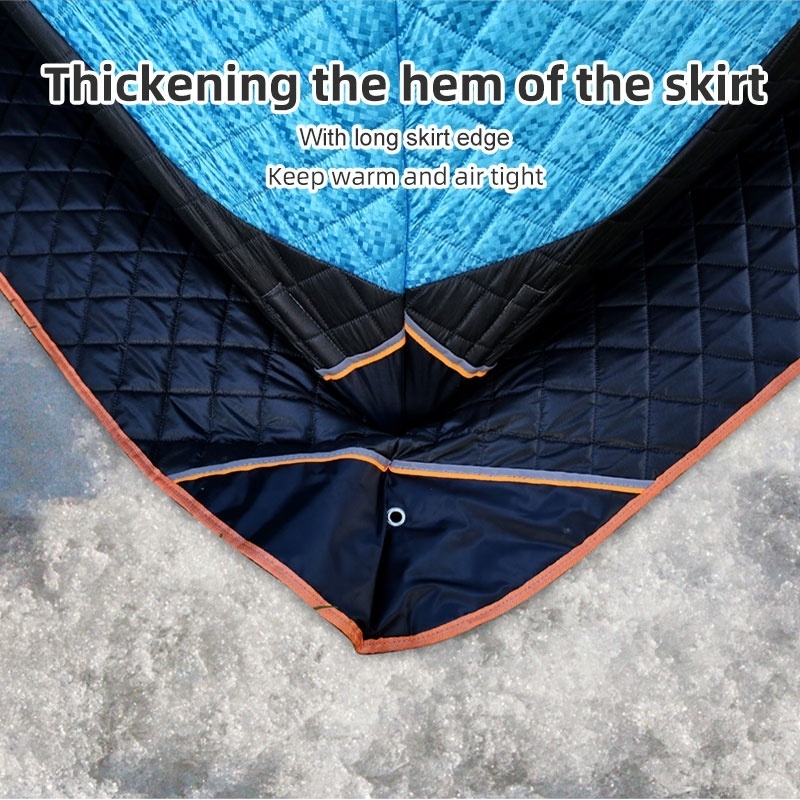 Hot sale winter outdoor camping sauna equipment insulation cube  tent to keep warm ice fishing tents OEM