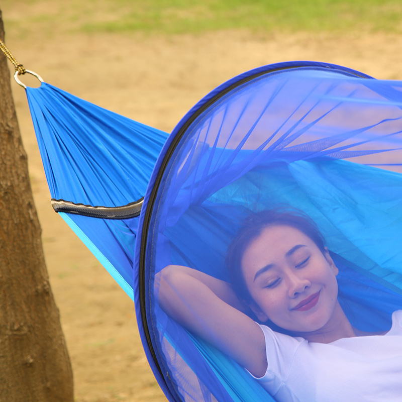 winpolar Anti rollover camping hammock With mosquito net Hammock Outdoors Mosquito Net Hammock