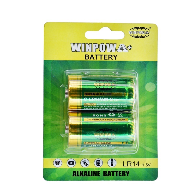 LR14 size c alkaline battery 1.5V Um2 6800mAh