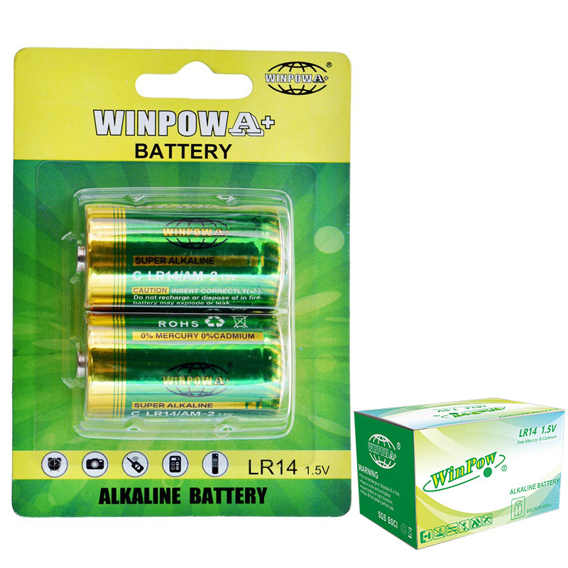 1.5V  LR14 C size alkaline battery 7500mAh primary battery non rechargeable