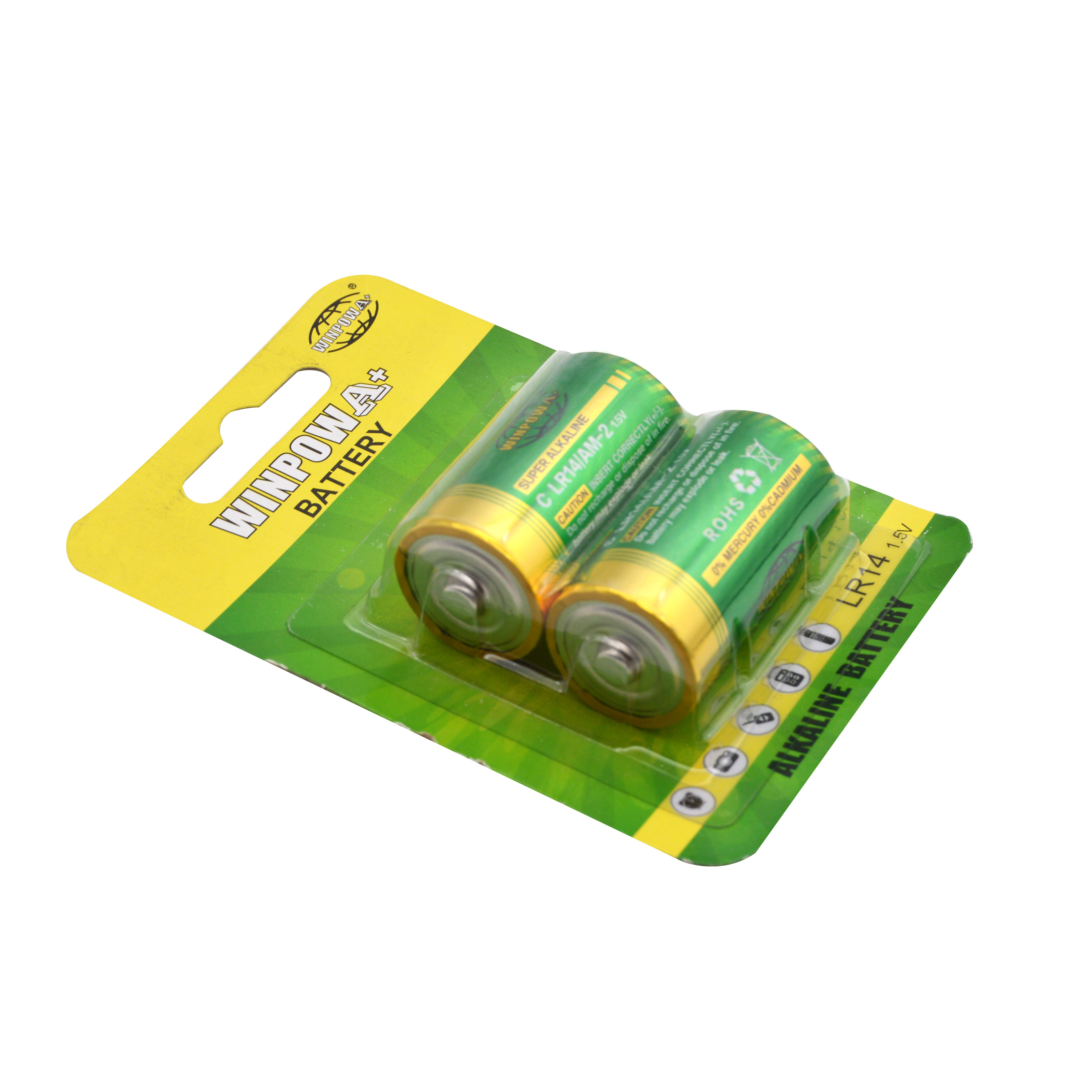 LR14 size c alkaline battery 1.5V Um2 6800mAh