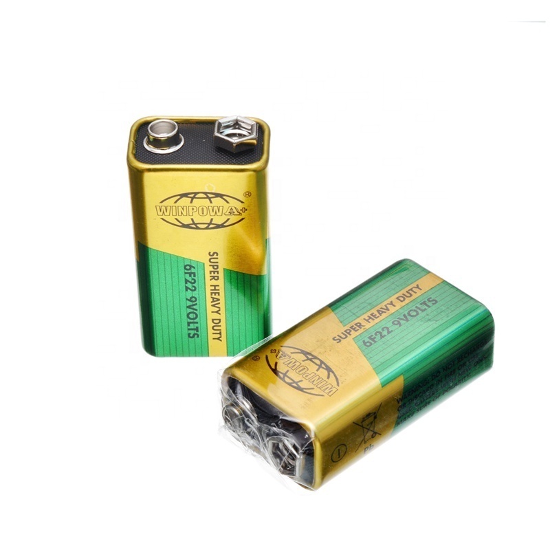 High Power Cheap Price 9 Volts Battery 6Am6 6LR61 6Lf22 Ppp3 1604A 006P 9V Alkaline Dry Cell Battery